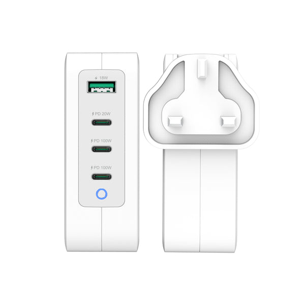 130W GaN USB-C® 4-Port Charger - UK – j5create Europe