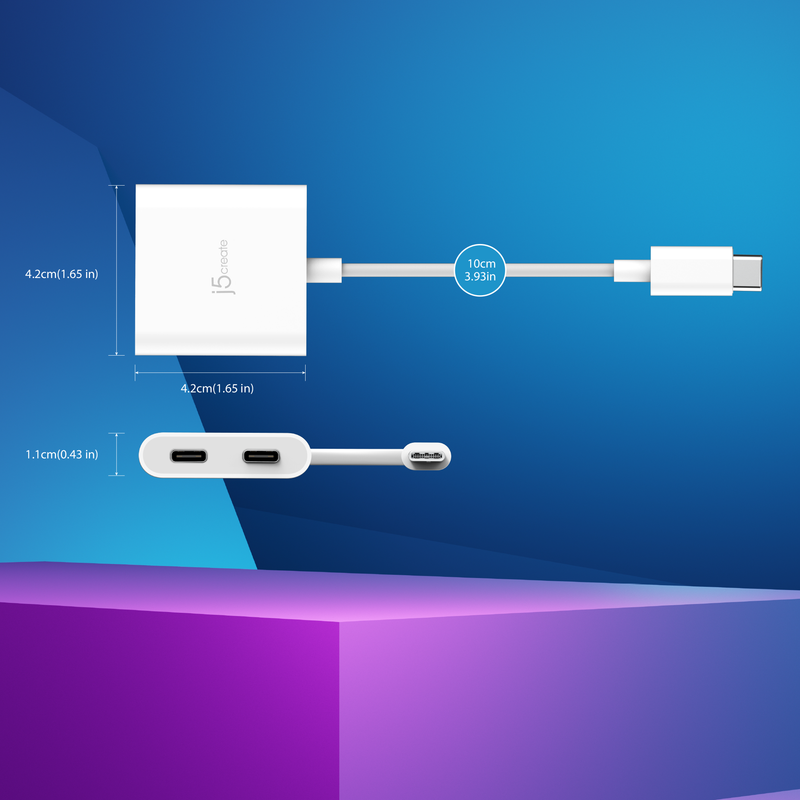 USB-C®-zu-Dual USB-C® mit Video oder Power Delivery