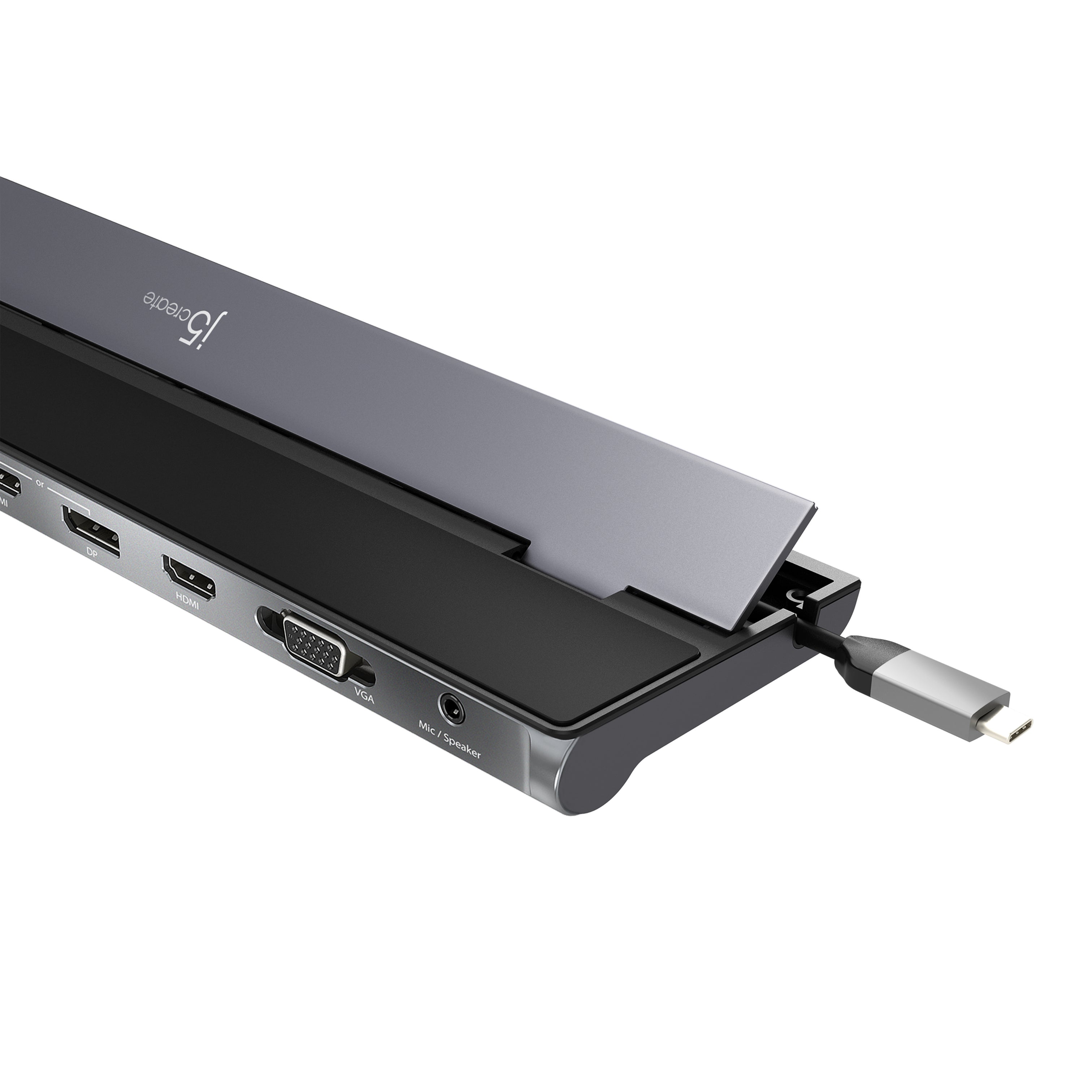 j5create Docking Station USB di tipo C con caricabatterie PD da 100 W- Supporta 3 schermi | HDMI, DisplayPort, VGA, ricarica PD da 100 W, Ethernet da 1 Gbps| per MacBook Pro/Air j5create Docking Station USB di tipo C con caricabatterie PD da 100 W- Supporta 3 schermi | HDMI, DisplayPort, VGA, ricarica PD da 100 W, Ethernet da 1 Gbps| per MacBook Pro/Air