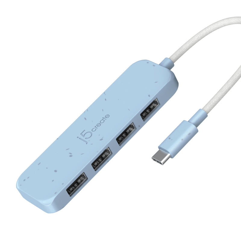 Eco-vriendelijke USB-C ® tot 4-Port Type-A Gen 2 Hub