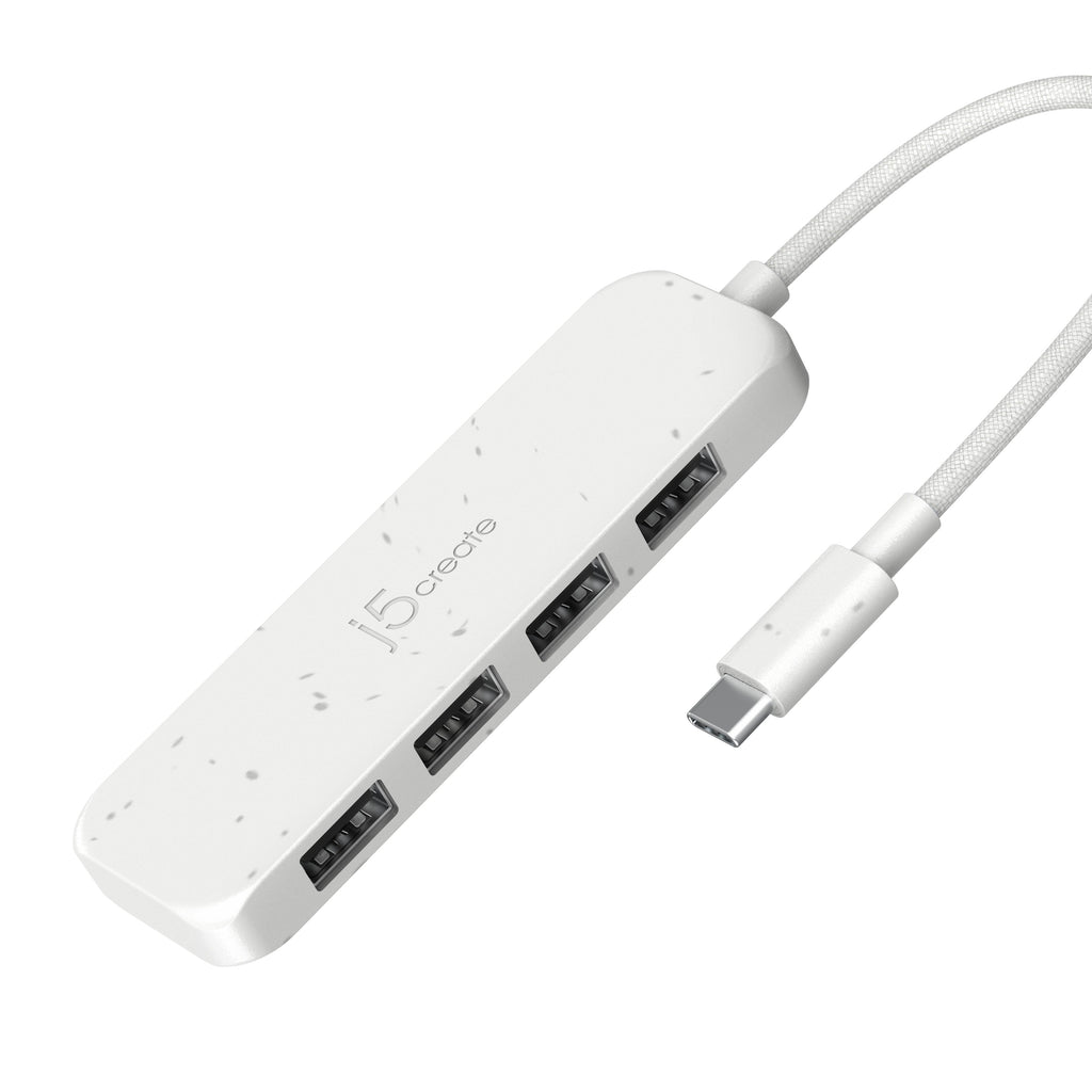 Eco-vriendelijke USB-C ® tot 4-Port Type-A Gen 2 Hub