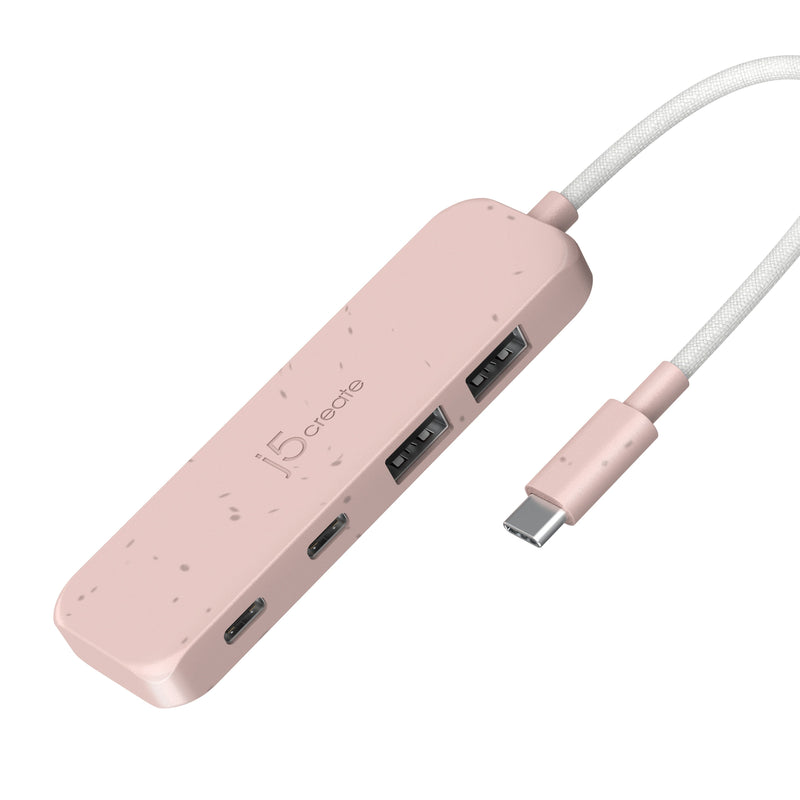 Eco-Friendly USB-C ® naar 4-Port Type-C & Type-A Gen 2 Hub
