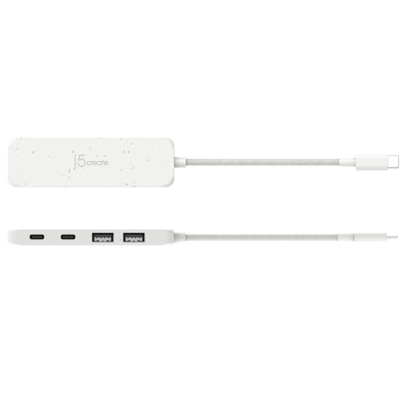 Eco-Friendly USB-C ® to 4-Port Type-C & Type-A Gen 2 Hub