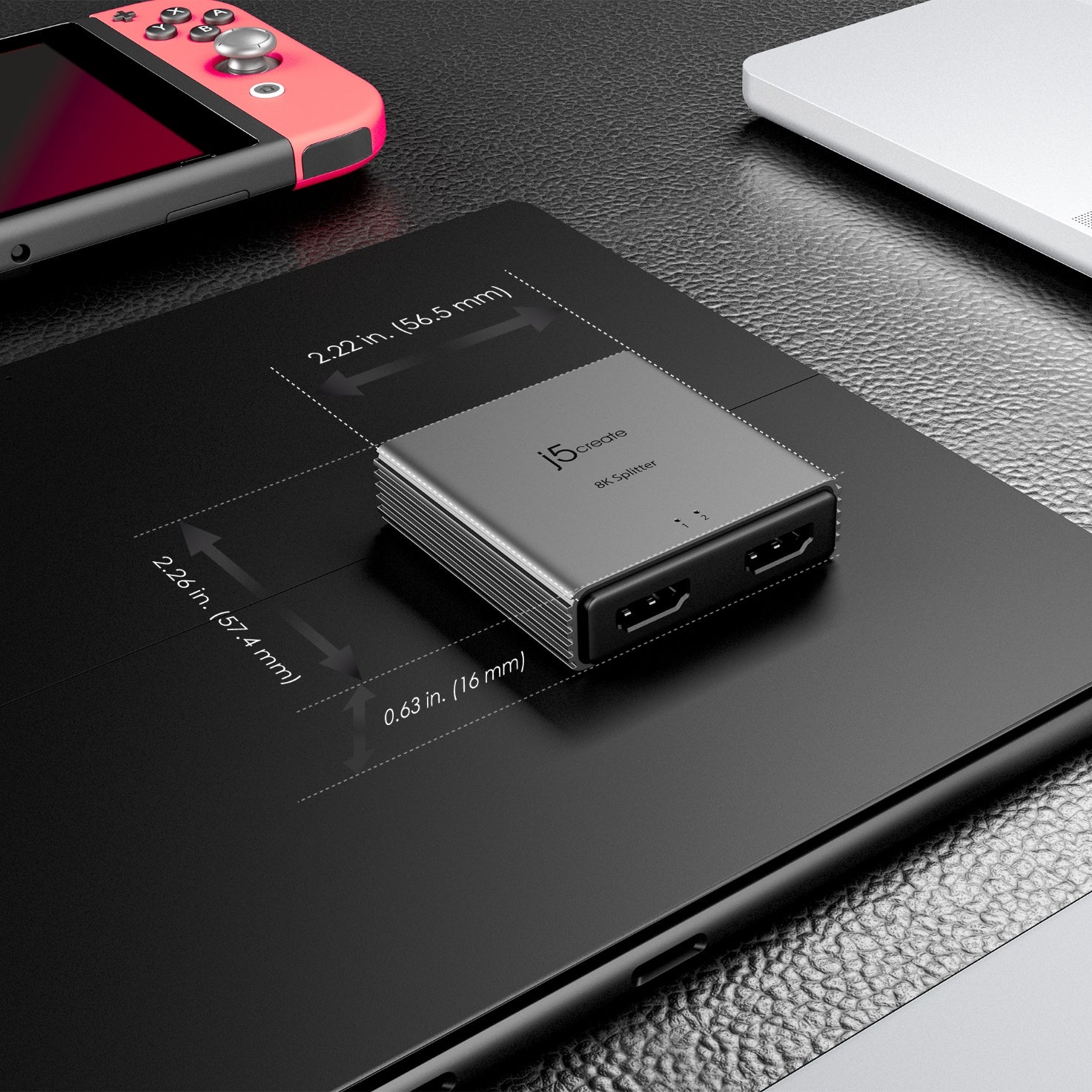 8K HDMI™ 2.1 2-Way Splitter – j5create Europe