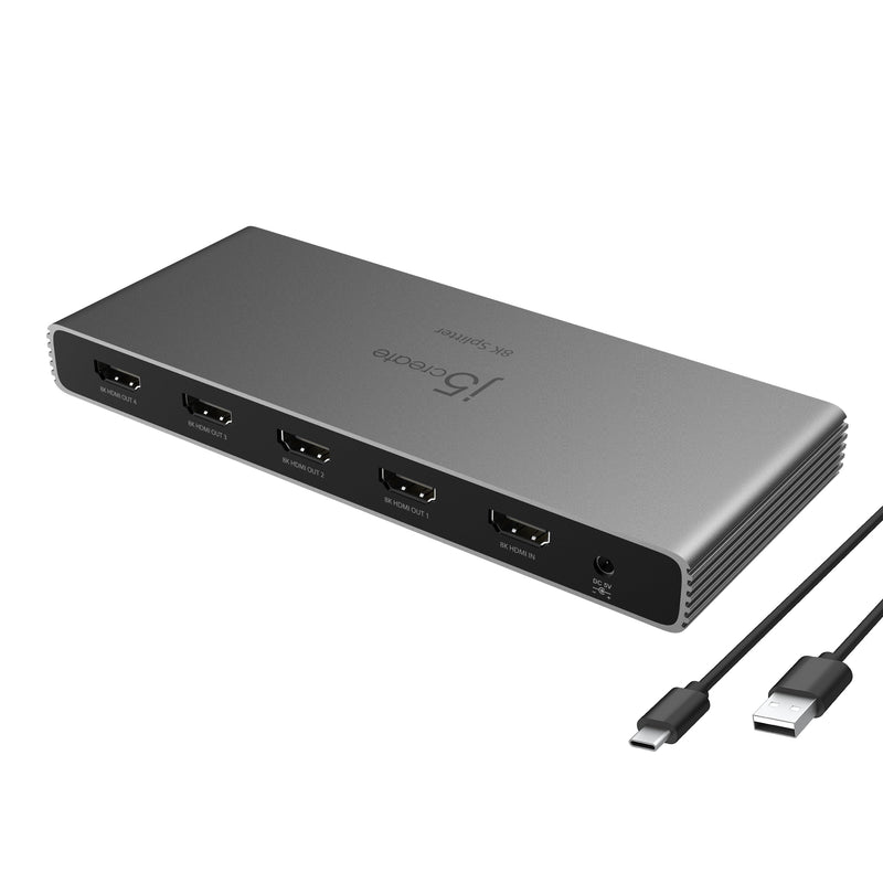 8K HDMI™ 2.1 4-Weg Splitter