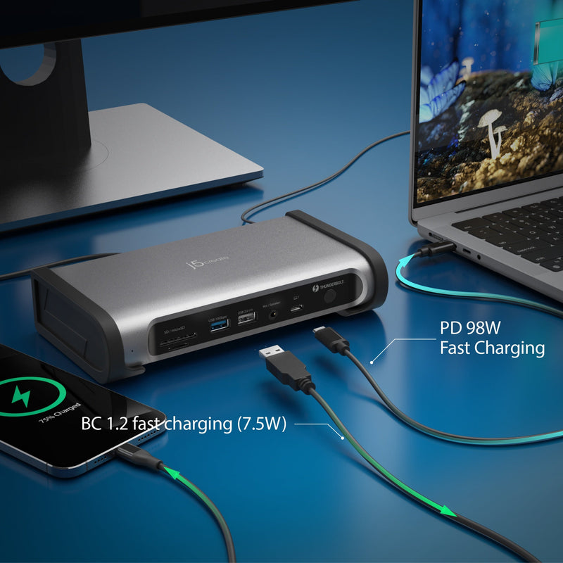 ™ Thunderbolt 4 dockingstation met vier beeldschermen