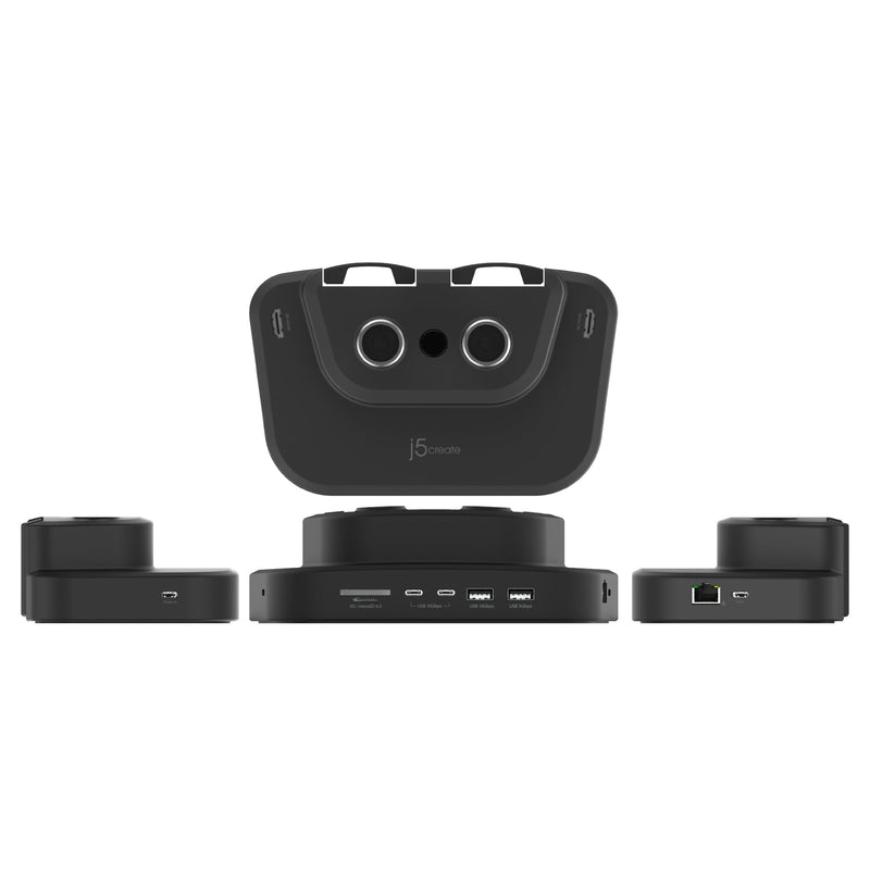 Ergonomische dubbele monitorbeugel met dockingstation