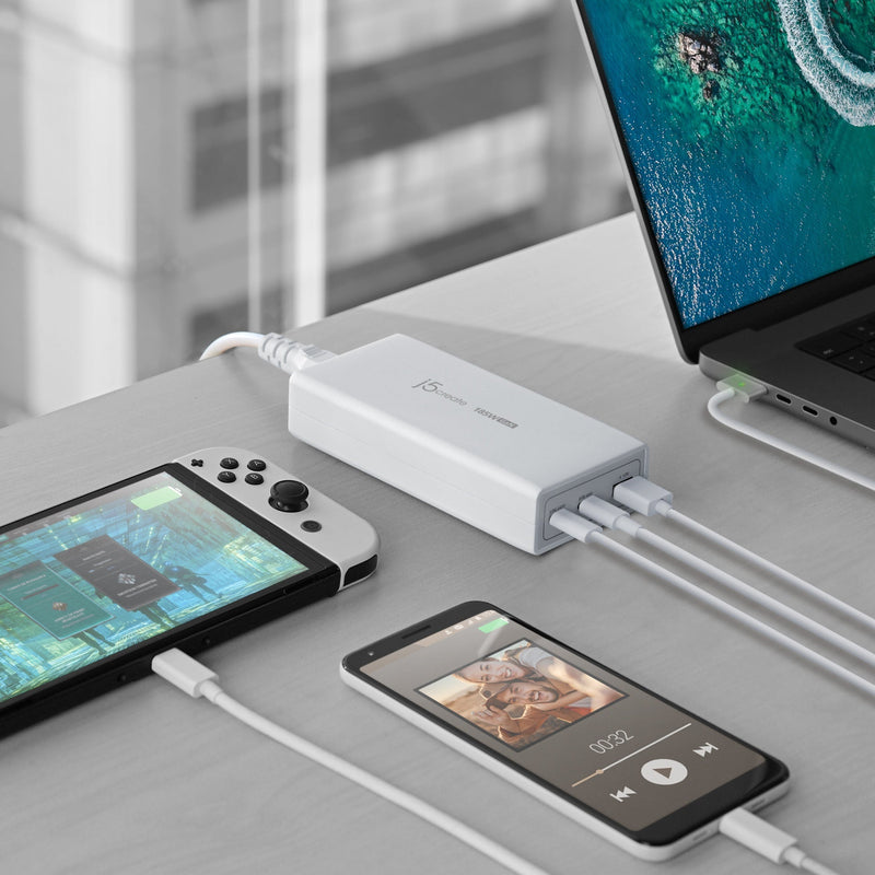 185 W GaN PD 3.1 USB-C® 3-Port-Ladegerät