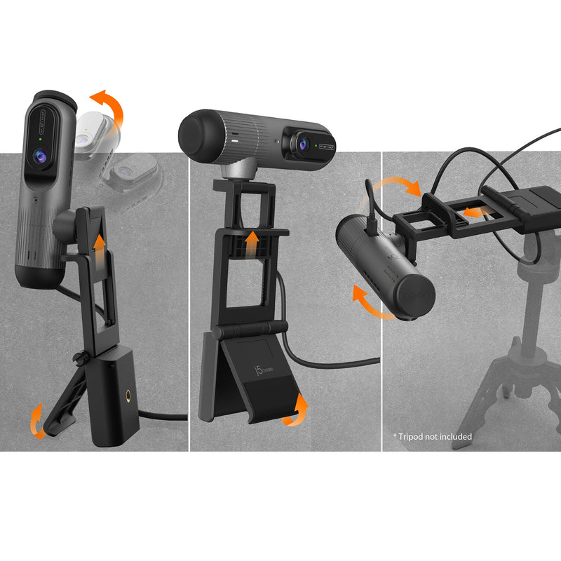 2K AI-aangedreven Webcam met Auto-Focus