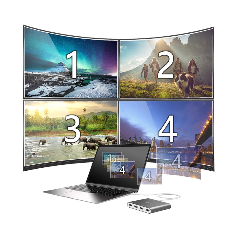 Adattatore multi-monitor da USB-C™ a HDMI™ a 4 porte