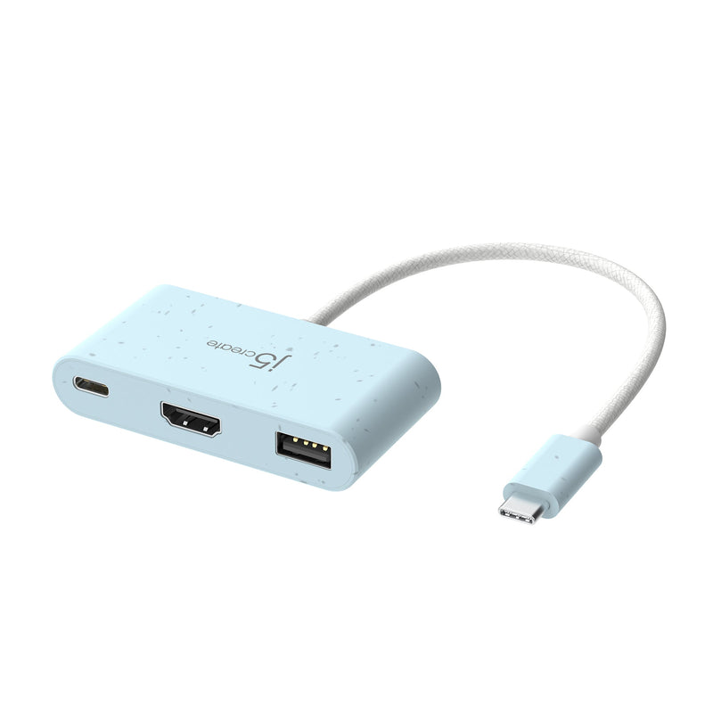 Eco-Friendly USB-C® to HDMI™ & USB™ Type-A with Power Delivery