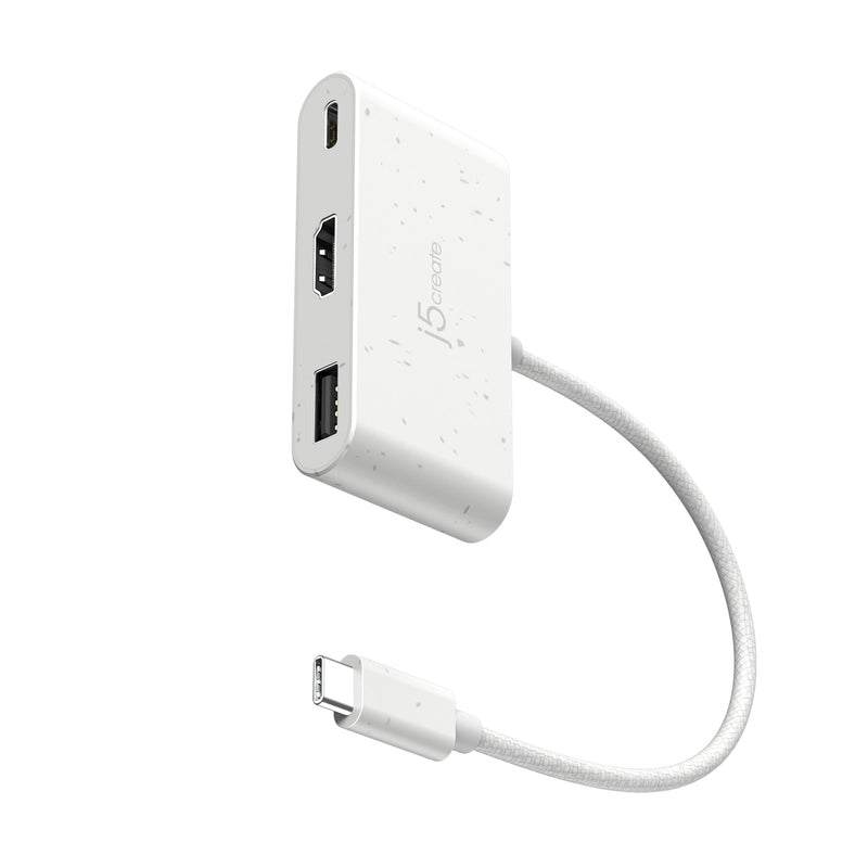 USB-C ® till HDMI™ och USB™ Type-A med Power Delimycket