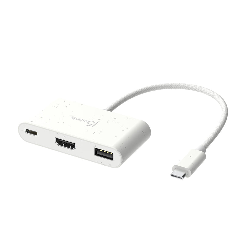 Eco-Friendly USB-C® to HDMI™ & USB™ Type-A with Power Delivery