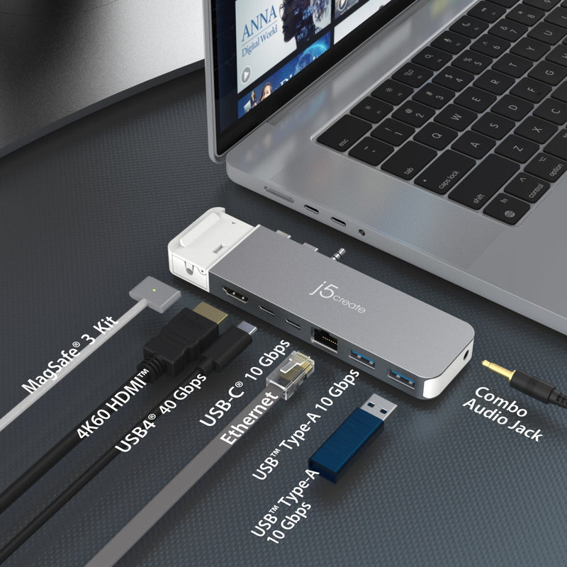 4K60 Pro USB4 ® Hub mit MagSafe ® Kit