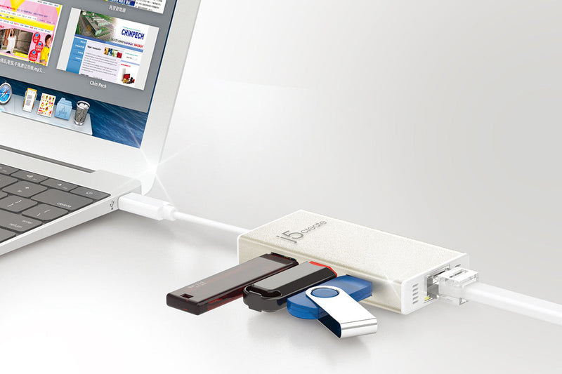 USB-C ® Multi-Adaptateur Gigabit Ethernet / USB™ 3.1 HUB