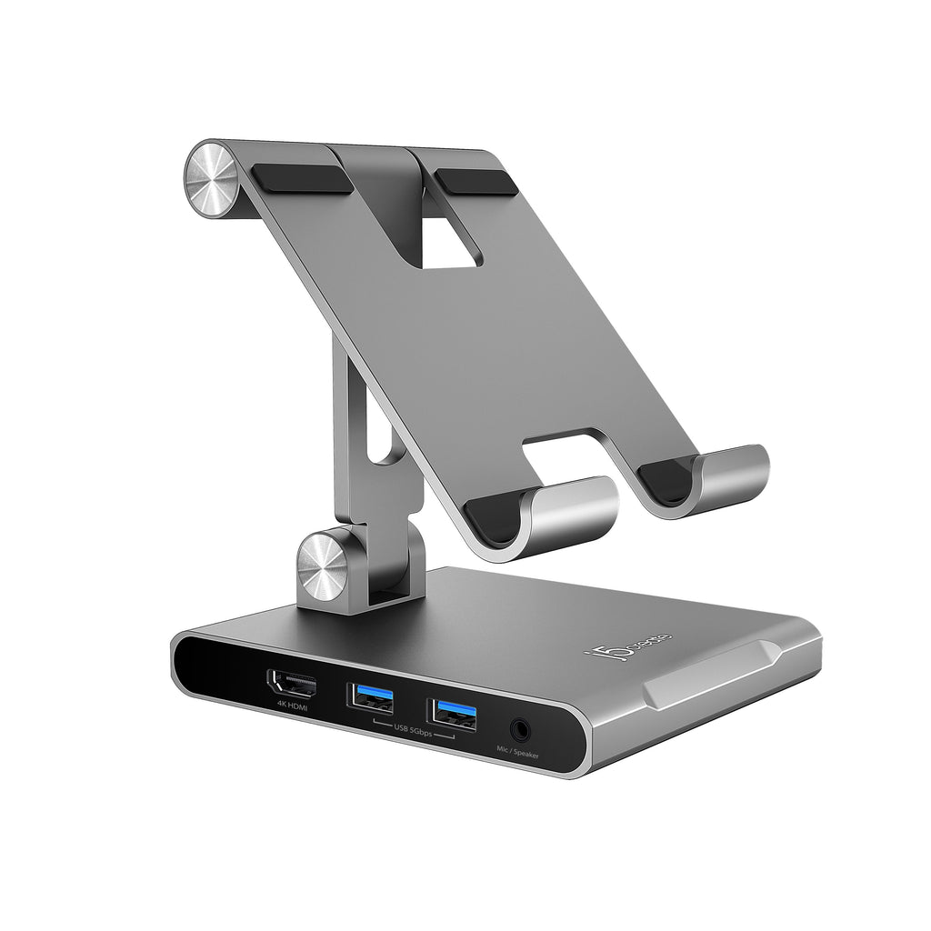 Multi-Angle Stand with Docking Station for iPad Pro®