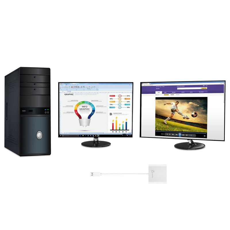 Usb Multi Display USB 3.0 to Dual HDMI Multi-Monitor Adapter – j5create Europe