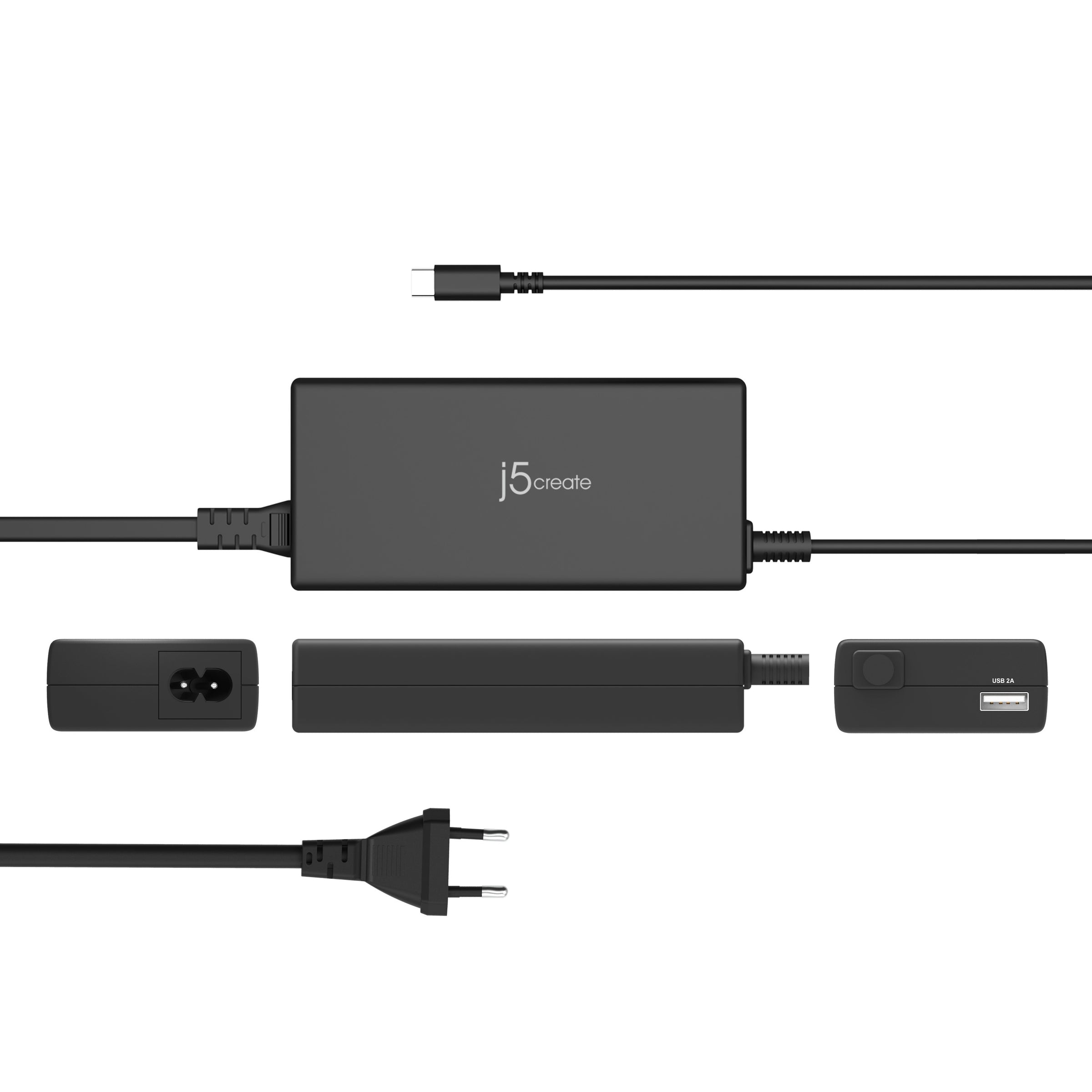 j5create JUP2290C Super Chargeur USB-C® 100W - EU, Noir, comprend un câble  de 1,2 m – j5create Europe