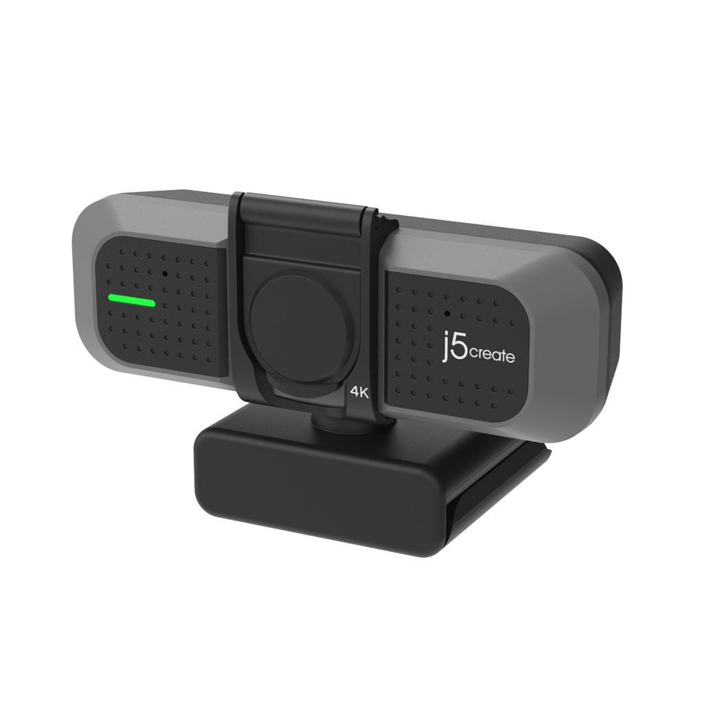 j5create JVU430 Webcam USB 4K Ultra HD, 3840 x 2160 Résolution de capture vidéo, Noir et Argent