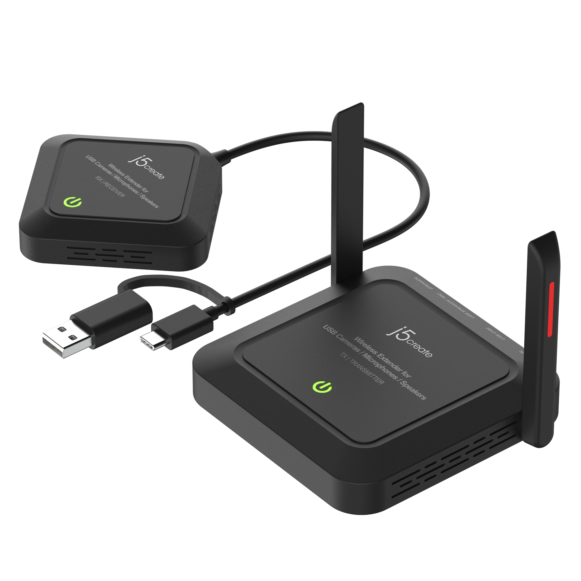 Wireless Extender for USB™ Cameras / Microphones / Speakers Wireless Extender for USB™ Cameras / Microphones / Speakers
