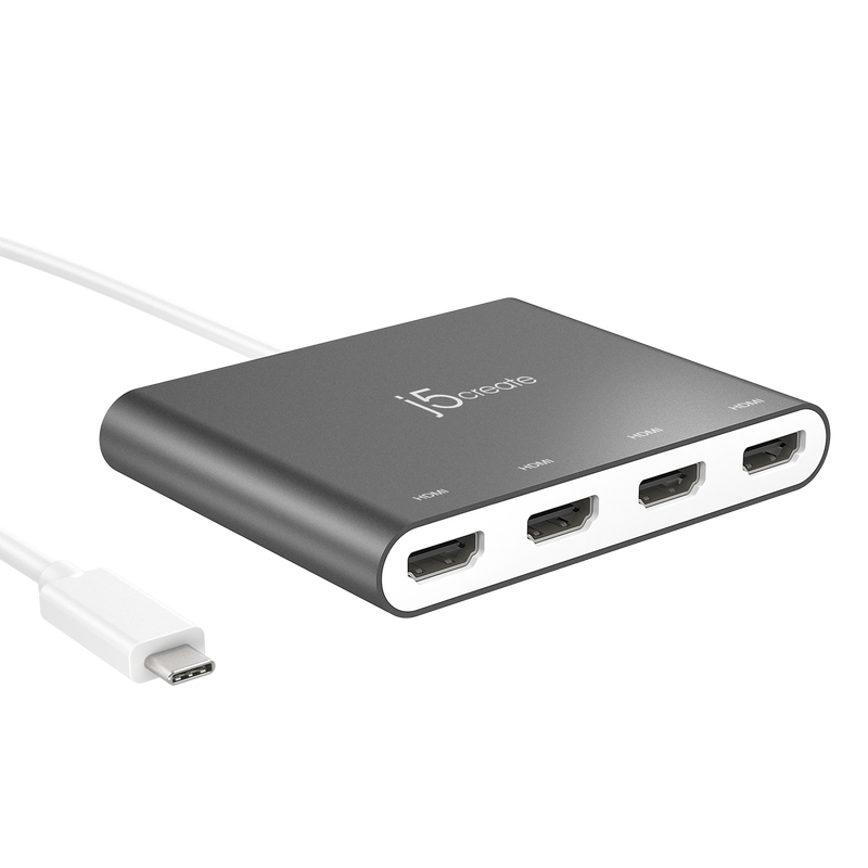 USB-C to 4 Port HDMI Multi Monitor Adapter
